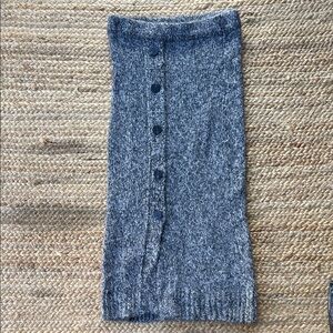 Zara Charcoal Knit Pencil Skirt